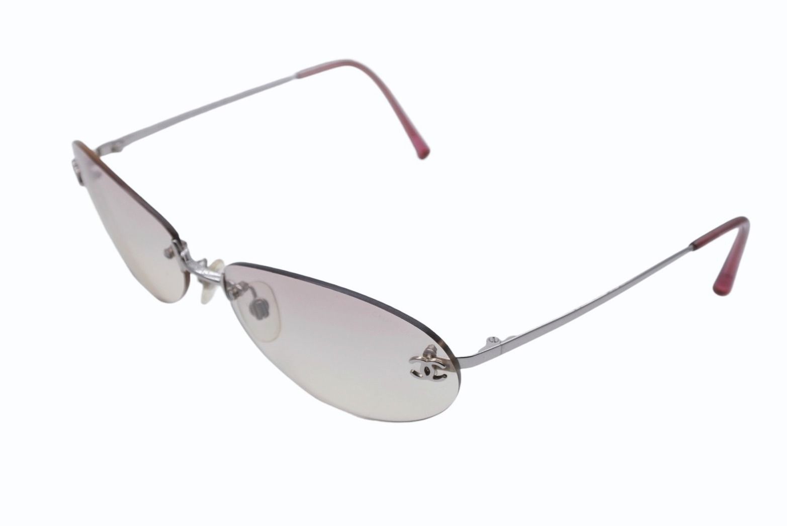 ♥【正規品】CHANEL　シャネル　リムレス　サングラス　4013　ココマーク CHANEL シャネル リムレス サングラス 4013 c.124/58 サイズ59□16 130