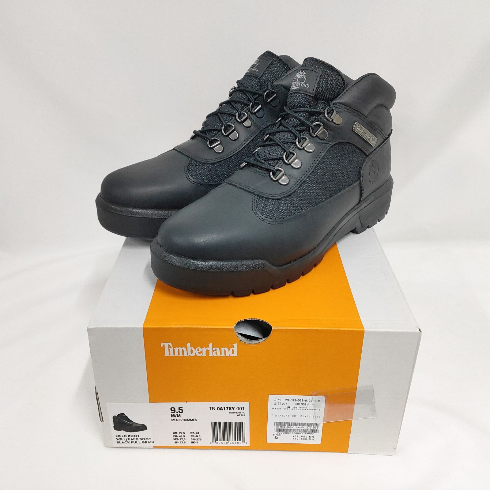  ティンバーランド ウォータープルーフ フィールド ブーツ ブラック 27 5 cm Timberland 防水アウトドアブーツ その他 ブーツ 革靴