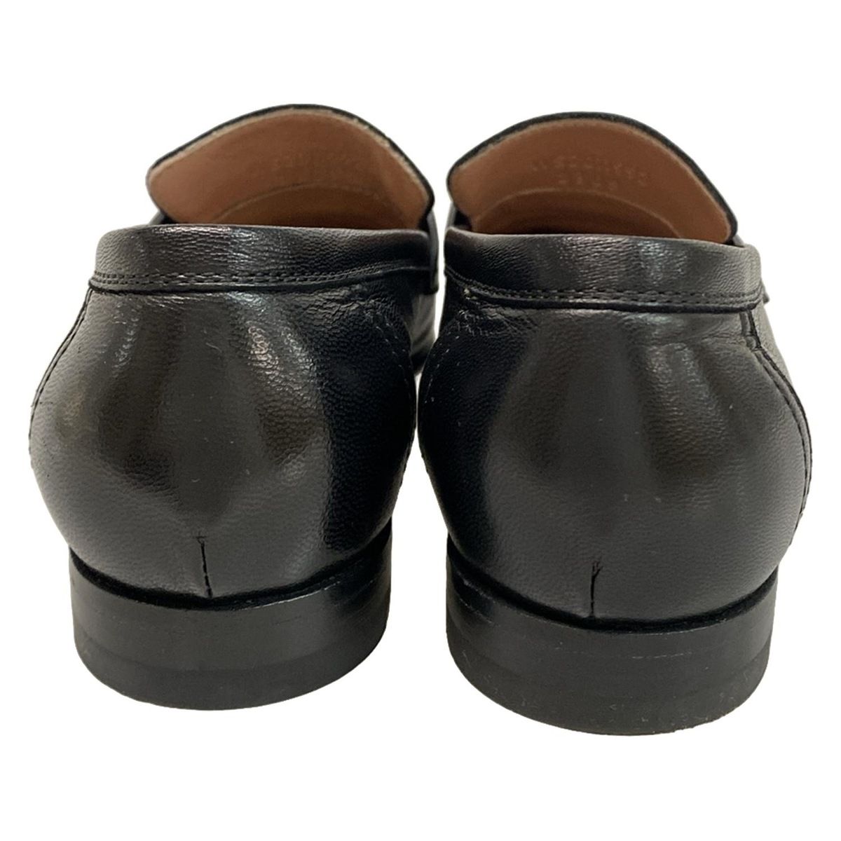 HERMES(エルメス) ローファー 34 レディース モカシンパリ 黒×シルバー