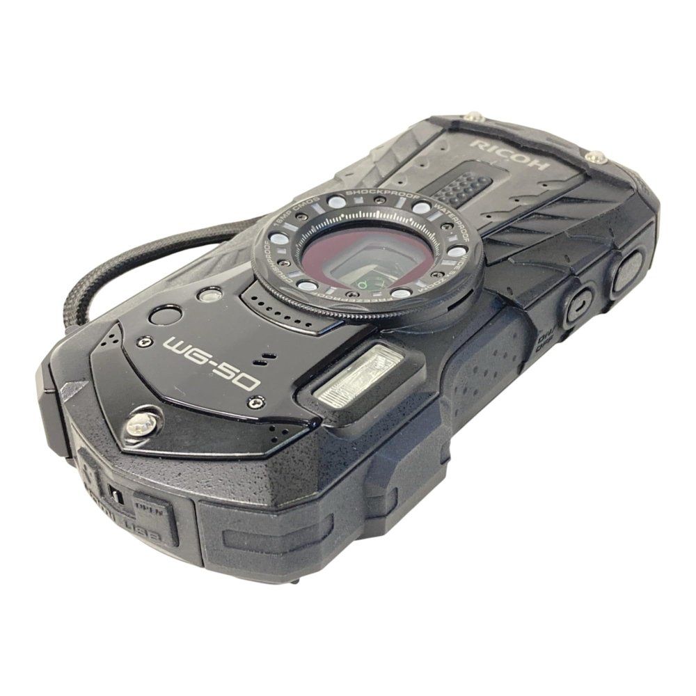 RICOH 防水デジタルカメラ WG 50 ブラック 防水14 m耐ショック1 6 m耐寒 10度 BK 04571