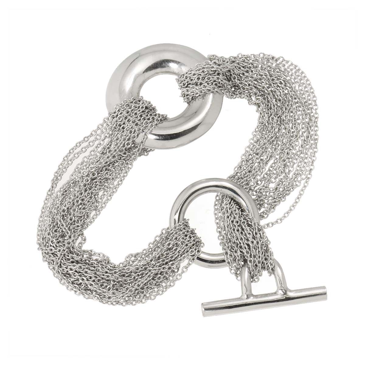 ティファニー TIFFANY&CO. サークル 10ロウ チェーン トグル