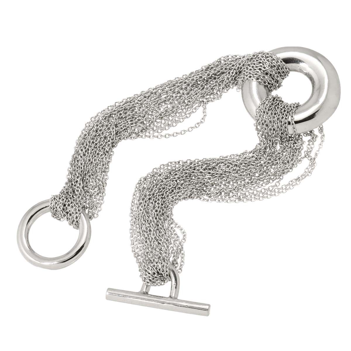 ティファニー TIFFANY&CO. サークル 10ロウ チェーン トグル