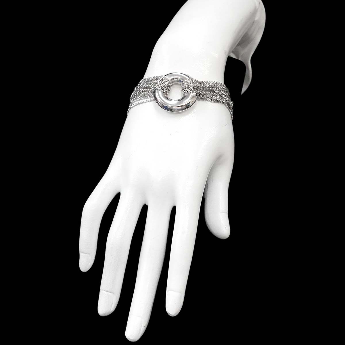 ティファニー TIFFANY&CO. サークル 10ロウ チェーン トグル