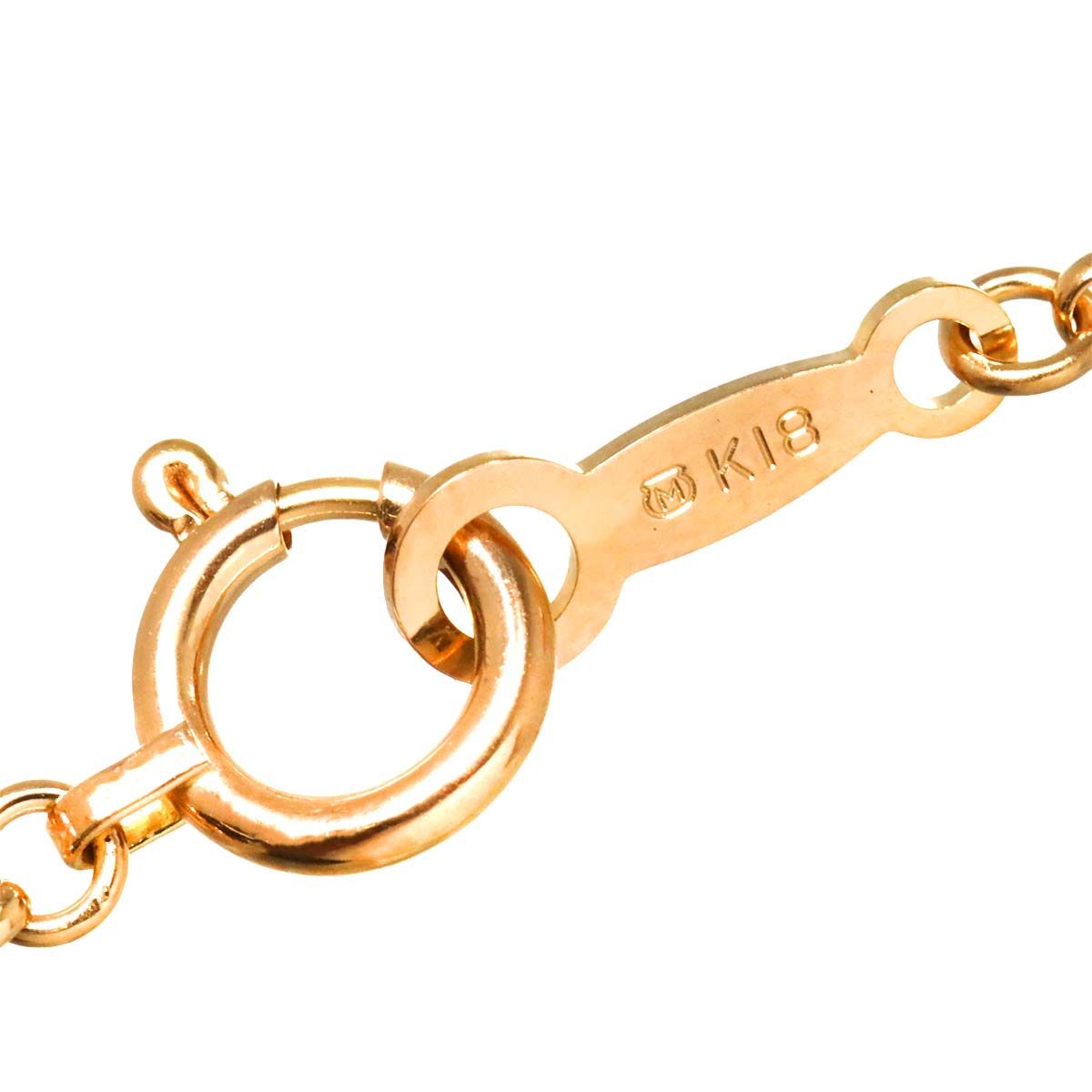 ミキモト MIKIMOTO アコヤ真珠 6.5mm ネックレス 43cm K18 PG ピンク