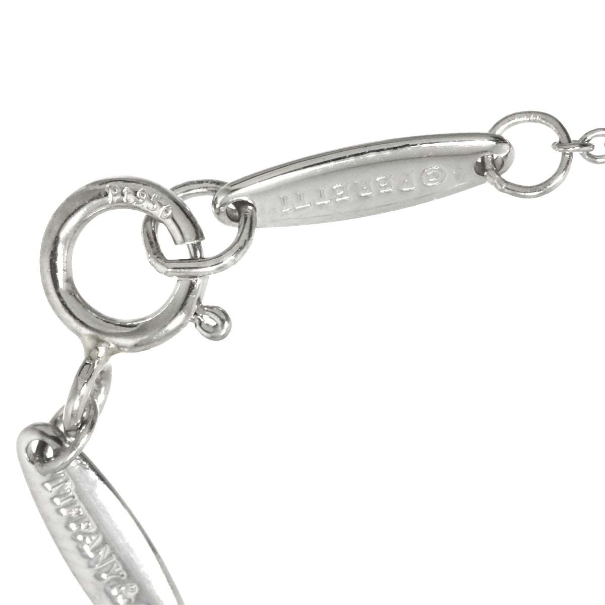 □TIFFANY＆Co. ティファニー 925 バイザヤード ダイヤ ネックレス ティファニー TIFFANY&CO. バイザヤード ダイヤ ネックレス 38cm Pt