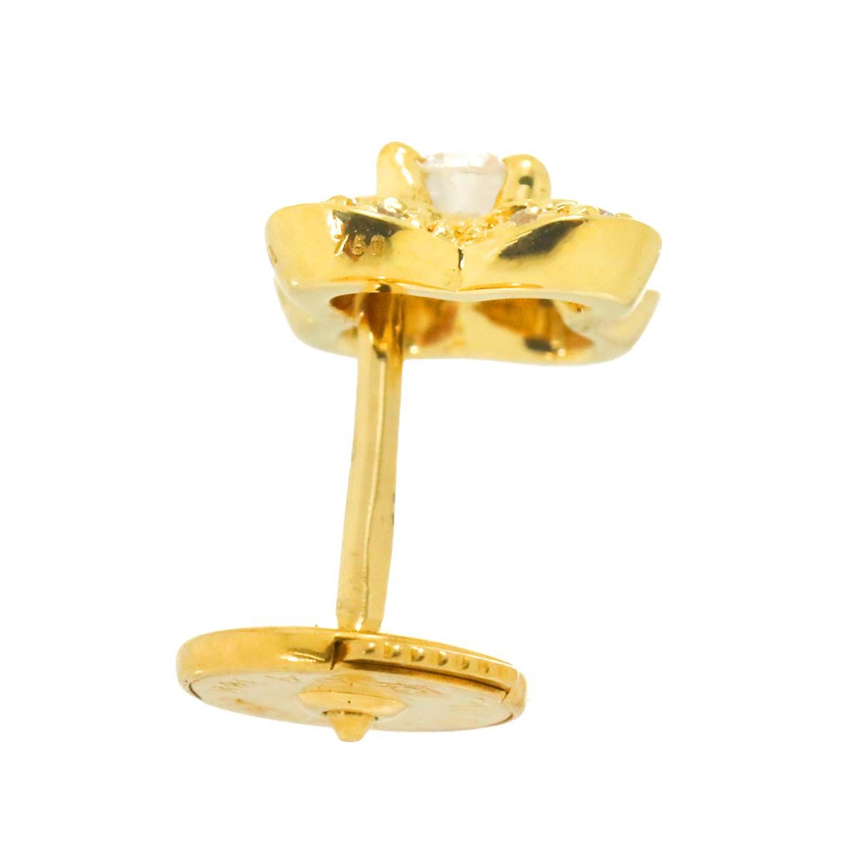 モーブッサン MAUBOUSSIN チャンス オブ ラブ ダイヤ ピアス K18 YG