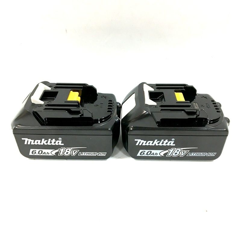 ｍakita マキタ リチウムイオンバッテリー BL 1860 B 18 V 6 0 Ah 雪マーク付 残容量表示 セット 箱無し DW 3689
