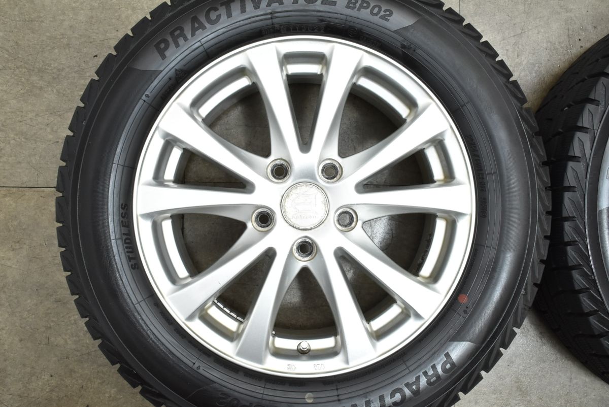  バリ溝 アフロディーテ 16 in 6 5 J 53 PCD 114 3 プラクティバアイスBP 02 215 60 R オデッセイ ヴェゼル WR V CX エスティマ C HR 16インチ タイヤ ホイールセット