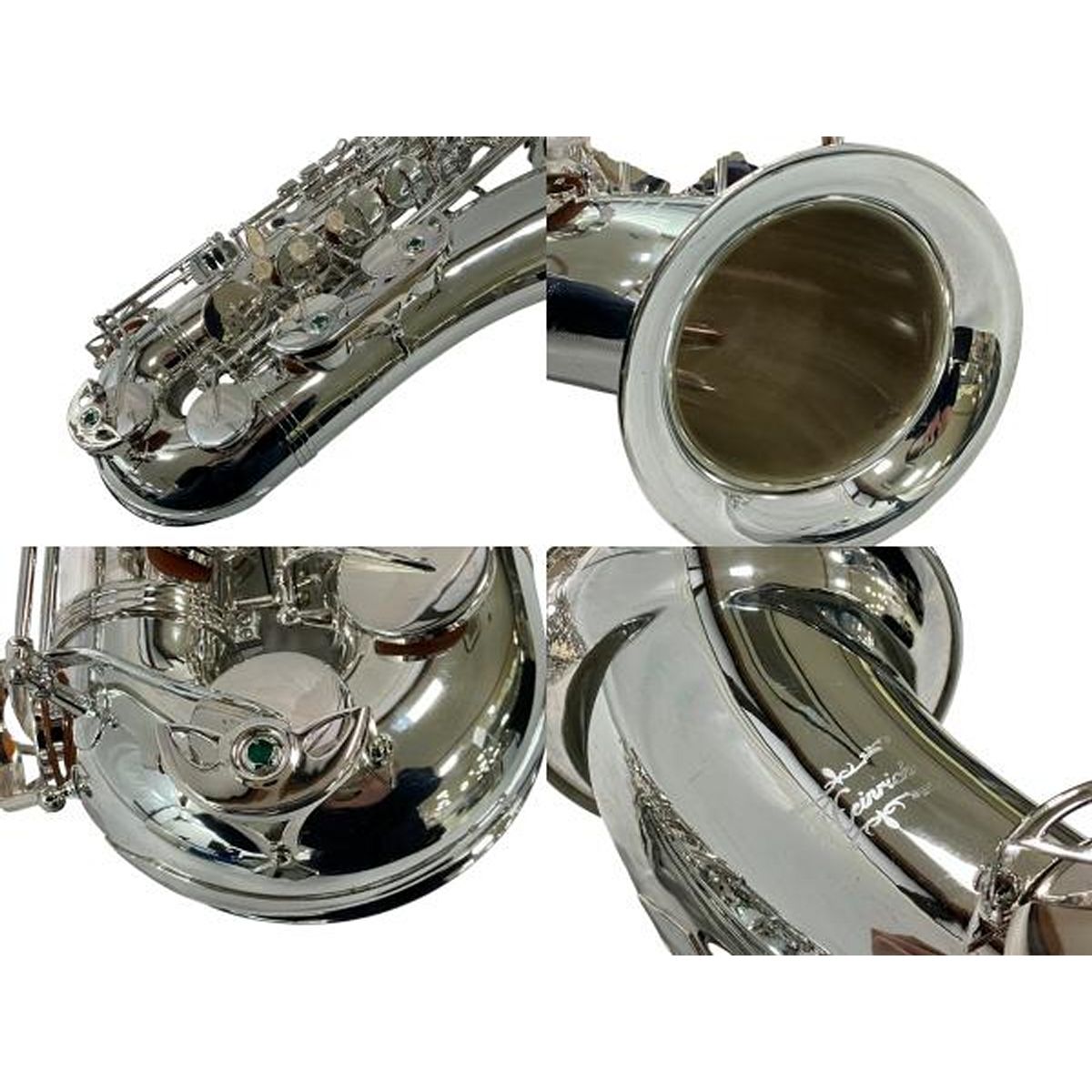 Heinrich テナーサックス 彫刻有 シルバー 金管 楽器 ケース付