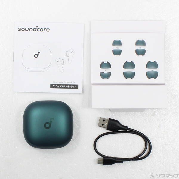 中古品〕 Soundcore Liberty 4 Pro ディープグリーン A3954N61【198