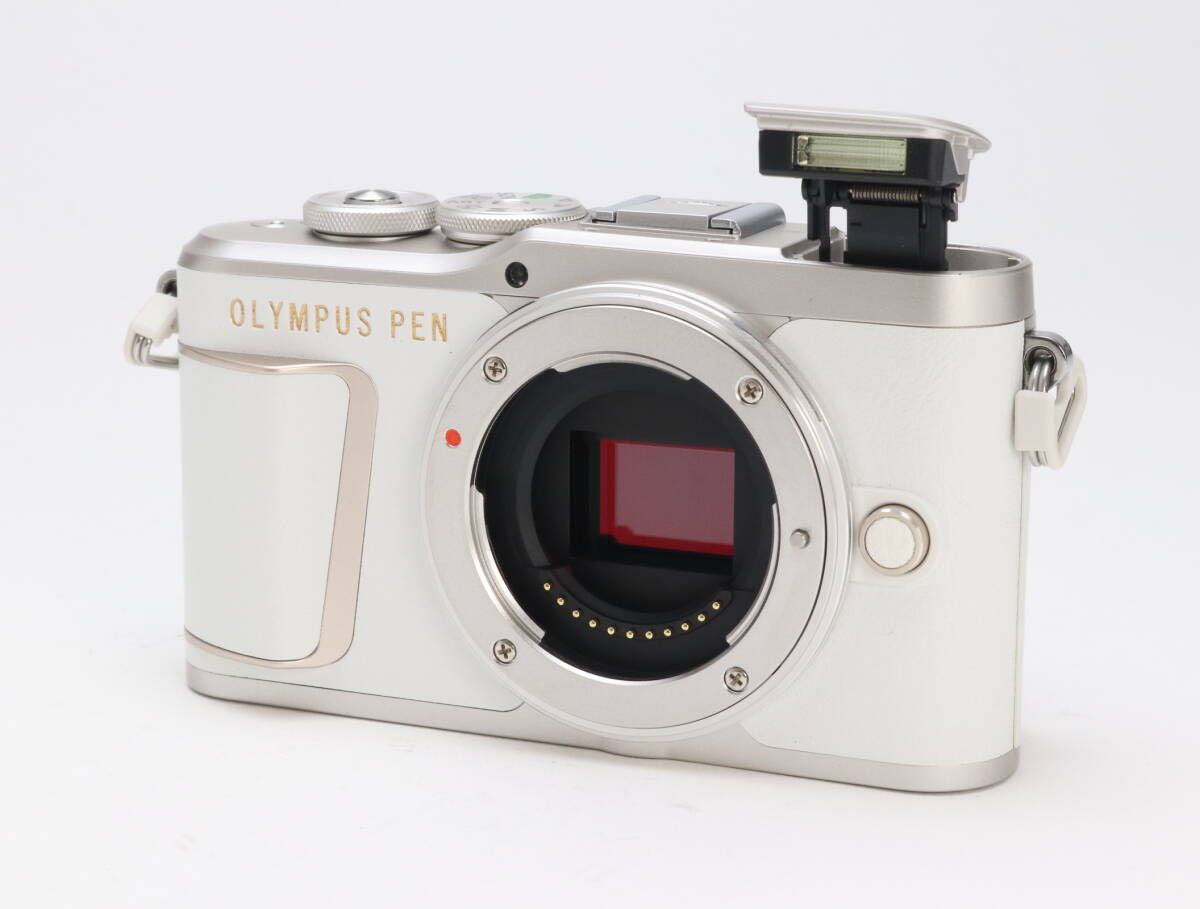 AB OLYMPUS オリンパス PEN E PL 10 ボディ ホワイト シャッター回数1246 初期不良 対応 111 180