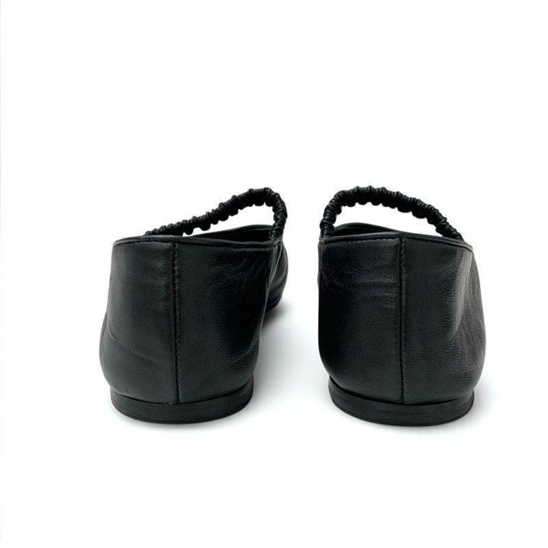 シャネル CHANEL フラットシューズ 靴 シューズ レザー ファブリック