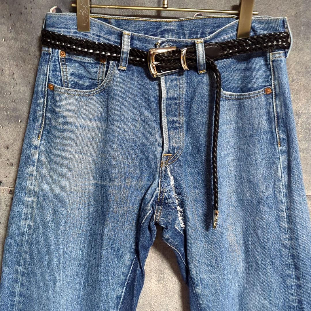 ⑦オリジナル リメイク デニム ワイドフレア ジーンズ ドッキング