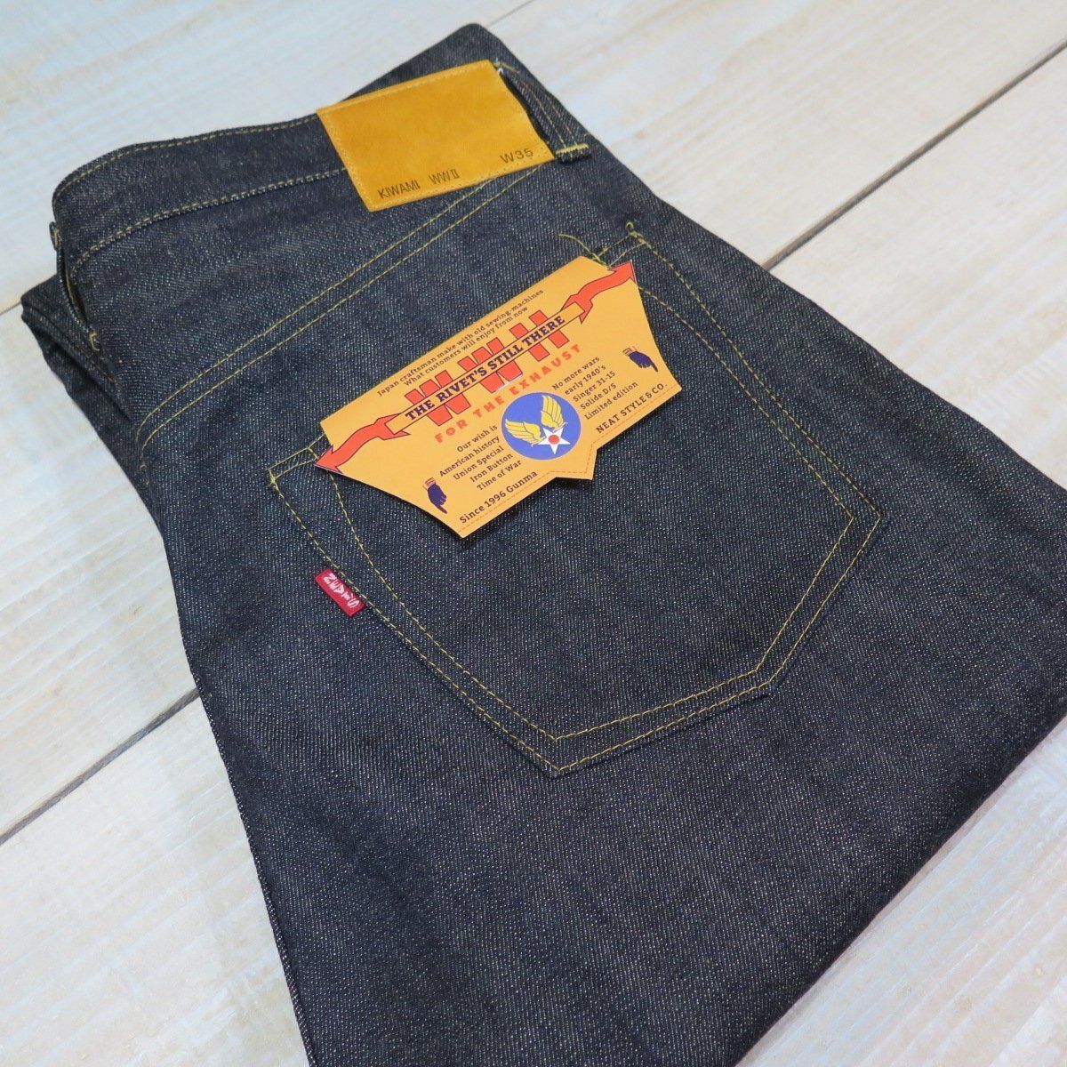 w35【KIWAMI WWII】 ”極み”大戦モデル ストレート デニムパンツ イ