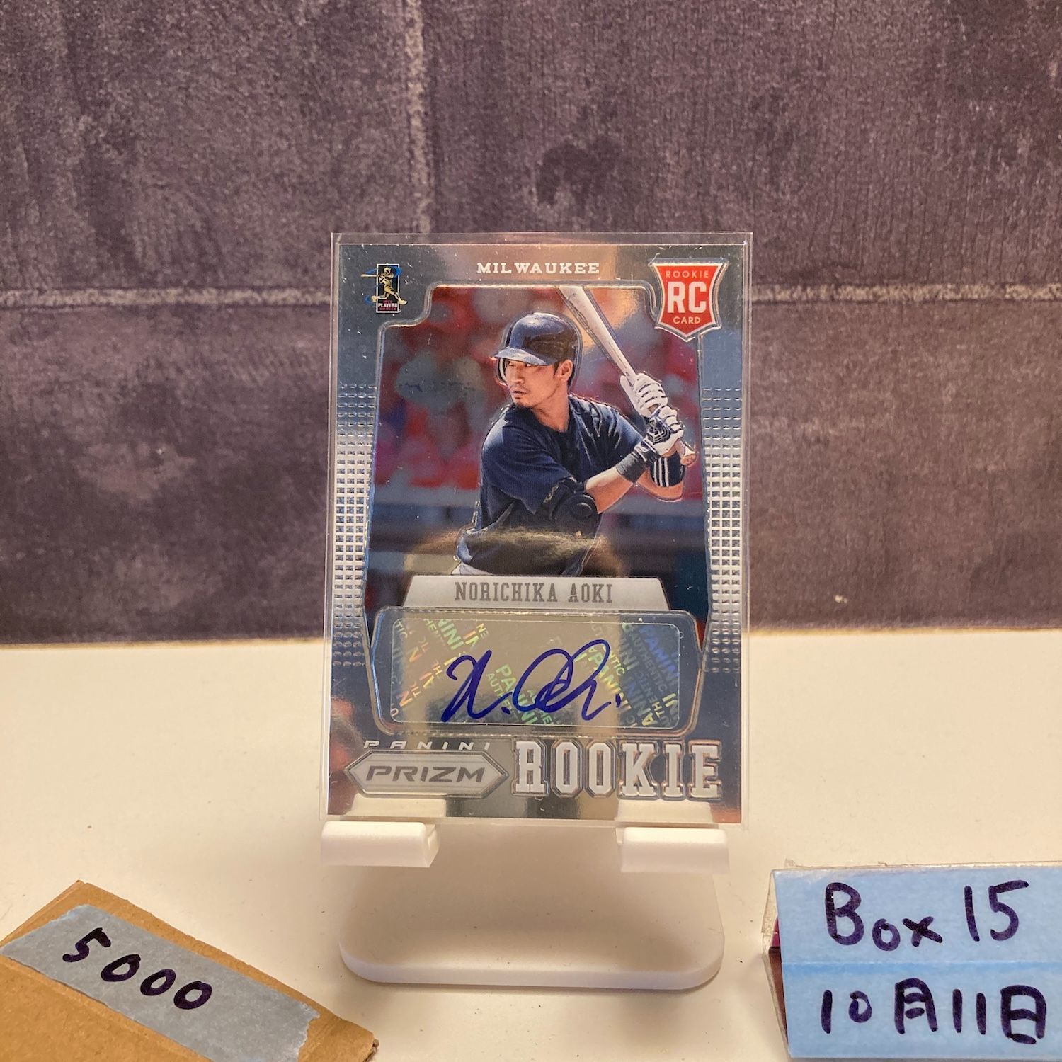 2013 Panini Prizm 青木宣親 Norichika Aoki 直筆サインカード