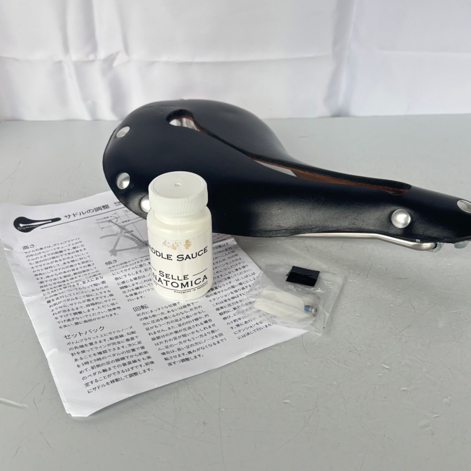 Selle Anatomika セラ アナトミカ X 2 レザーサドル Black Silver サドルケア リキッド サドルソース セット