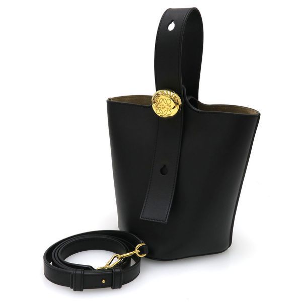 ロエベ ペブル バケットバッグ ミニ スムースカーフ Bランク