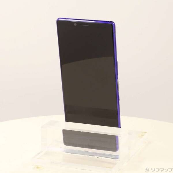 中古品〕 Xperia 1 64GB パープル SO-03L docomoロック解除SIMフリー