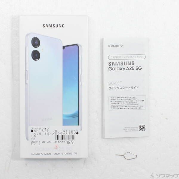 品〕 Galaxy A25 5G 64GB ライトブルー SC-53F docomo SIMフリー【352