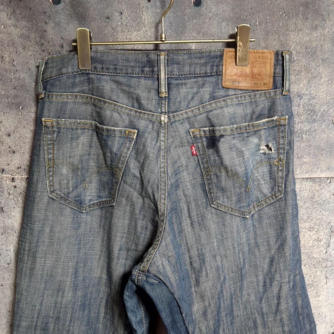 ①オリジナル リメイク デニム ワイドフレア ジーンズ ドッキング