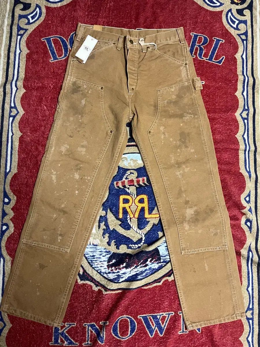 RRL エンジニアフィット ディストレスト カーペンター パンツ