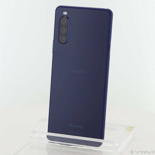中古品〕 Xperia 10 II 64GB ブルー SO-41A docomoロック解除SIMフリー
