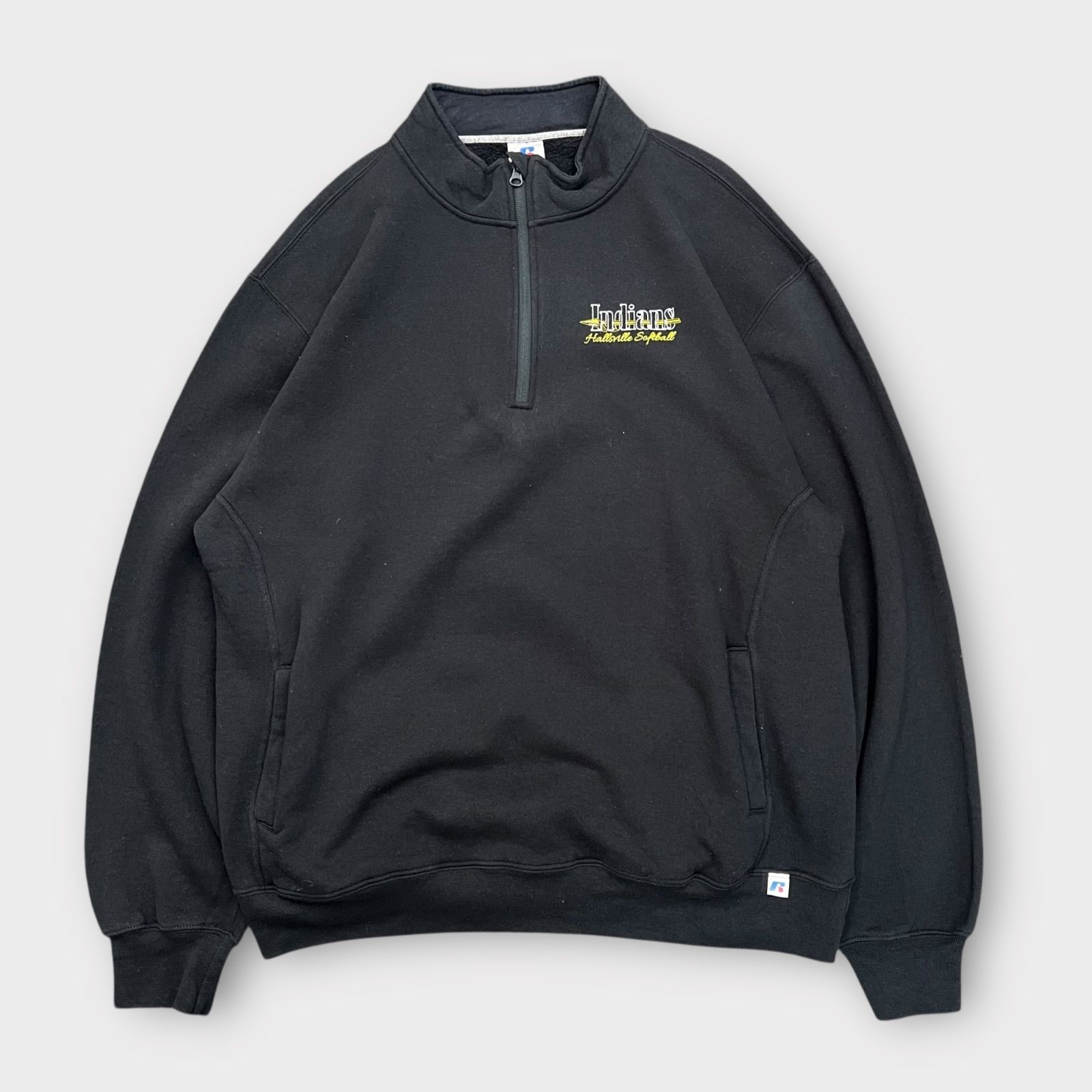 Russell Athletic ラッセルアスレティック カレッジ刺繍ロゴ ハーフ