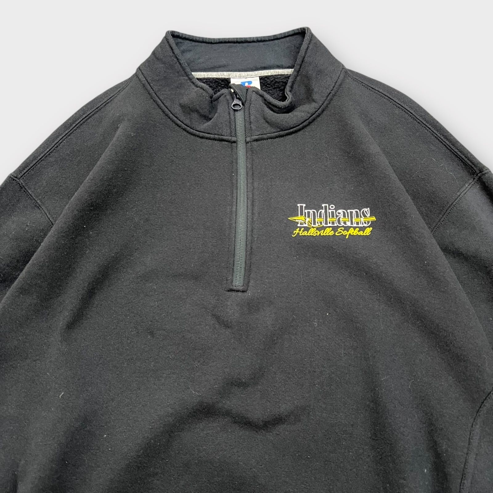 Russell Athletic ラッセルアスレティック カレッジ刺繍ロゴ ハーフ