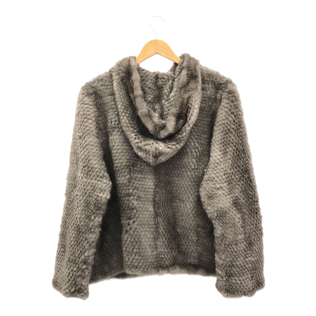 SAGA MINK スーパークオリティ ミンクショートコート SAGA MINK サガミンク ROYAL フード付きミンクショートコート シルバー