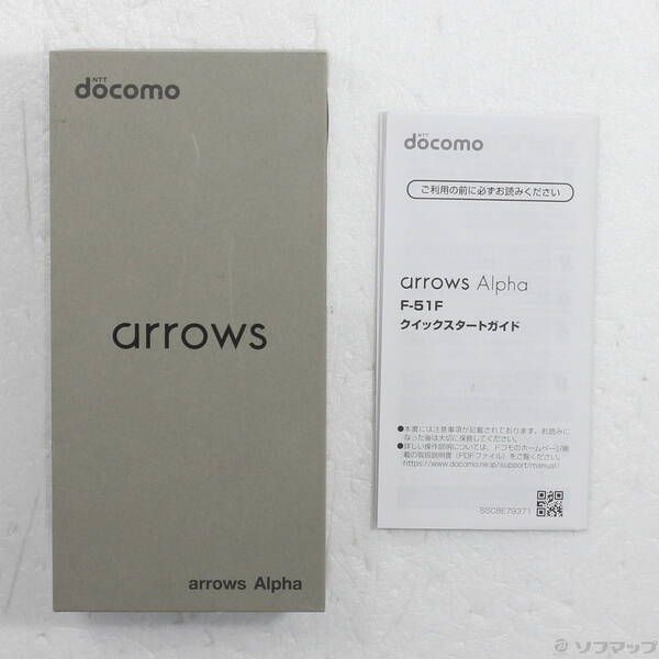 中古品〕 arrows Alpha 512GB ホワイト F-51F docomo SIMフリー【262