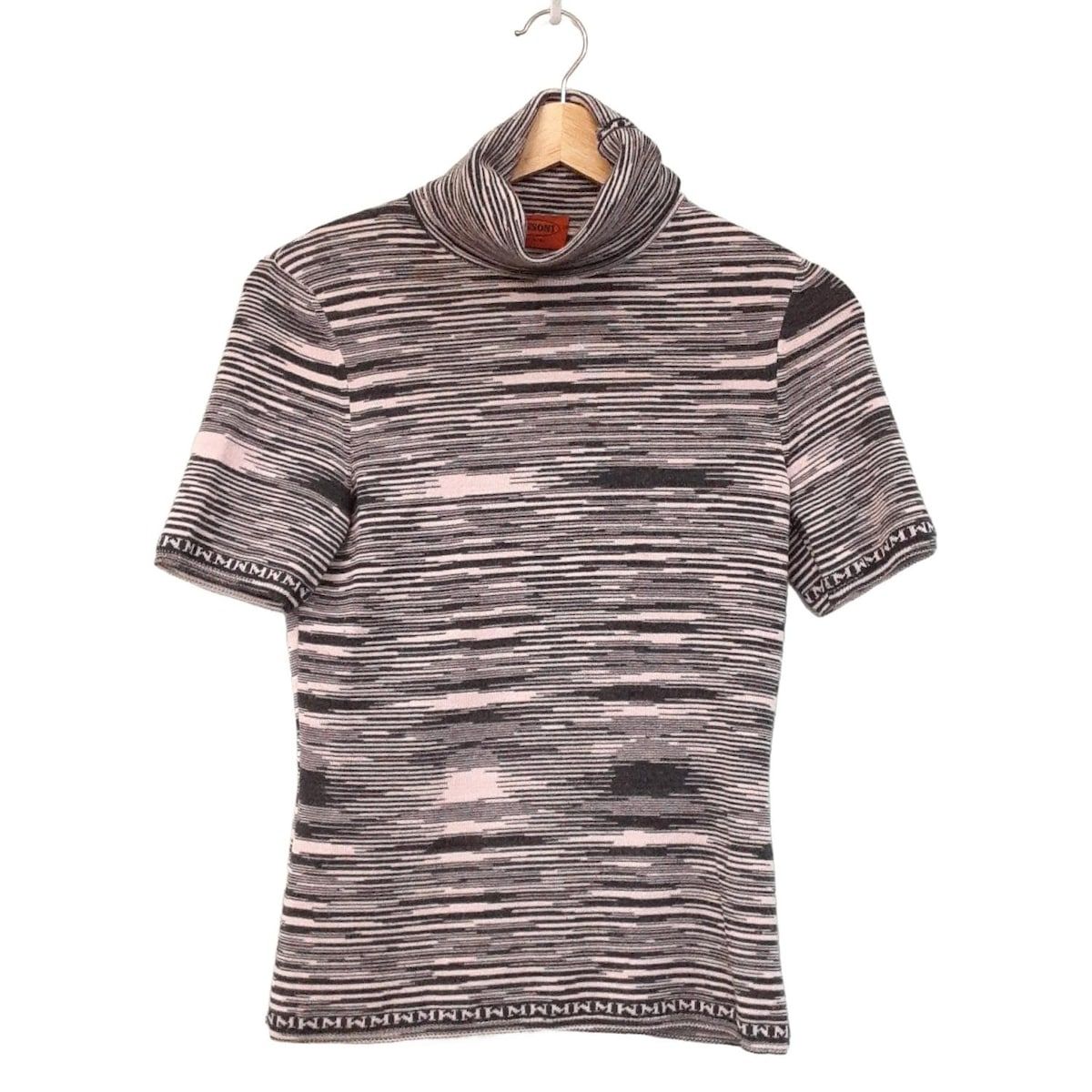 MISSONI(ミッソーニ) アンサンブル レディース美品 - ライトピンク×黒