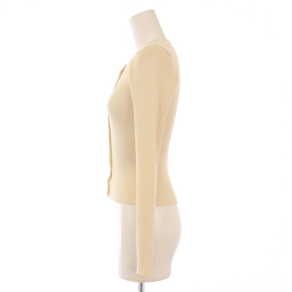 トッカ TOCCA ニットカーディガン リブ 長袖 クルーネック ストレッチ