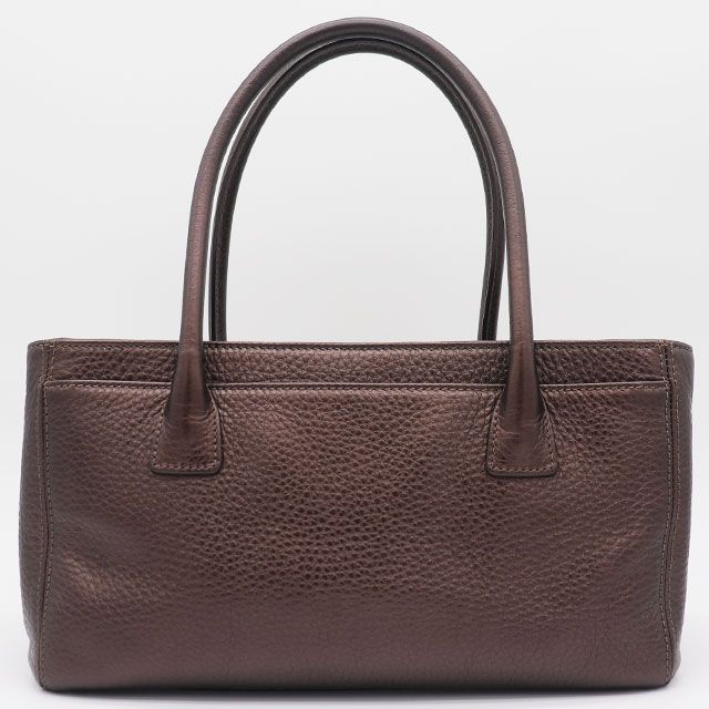 シャネル CHANEL エグゼクティブ トートバッグPM レザー ブロンズ