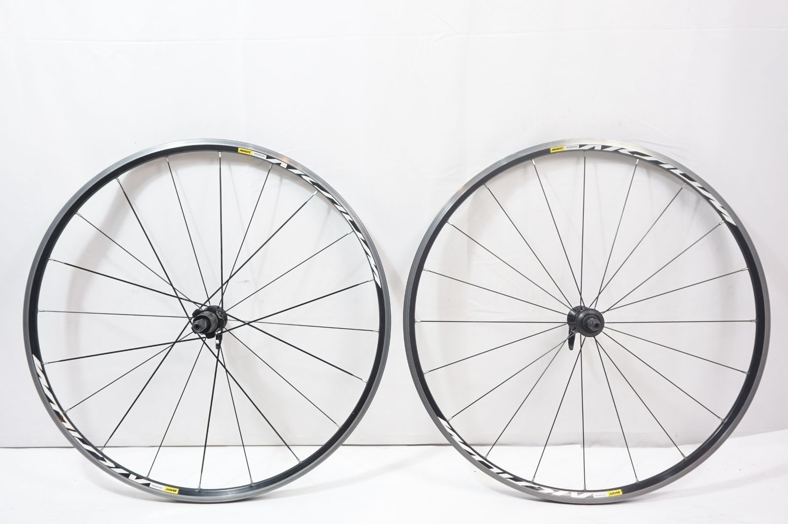 ★メンテ済 MAVIC AKSIUM シマノ11sフリー 25Cタイヤクイック付 MAVIC 「マヴィック」 AKSIUM シマノ 11S ホイールセット / バイチャリ