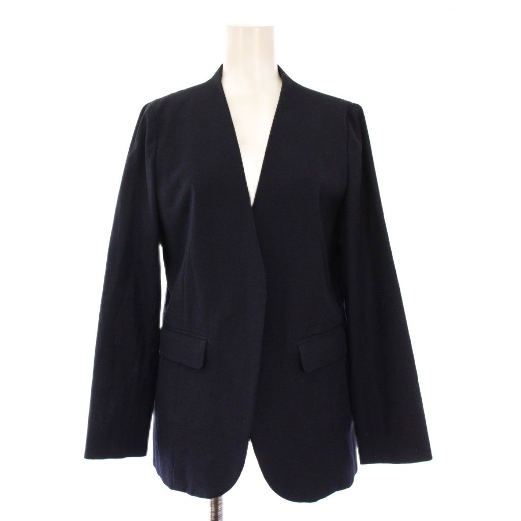 Spick&Spanノーカラージャケット スピック&スパン Spick&Span ノーカラージャケット アウター 前開き