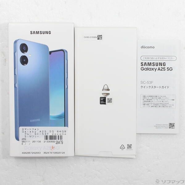中古品〕 Galaxy A25 5G 64GB ブルー SC-53F docomo SIMフリー【348