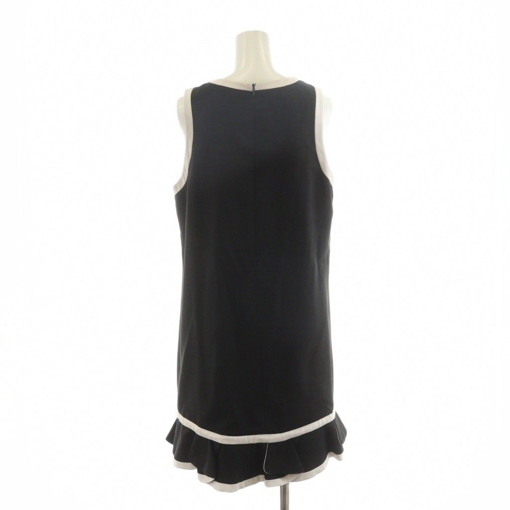 パオラフラーニ PAOLA FRANI ノースリーブワンピース ひざ丈 42 黒