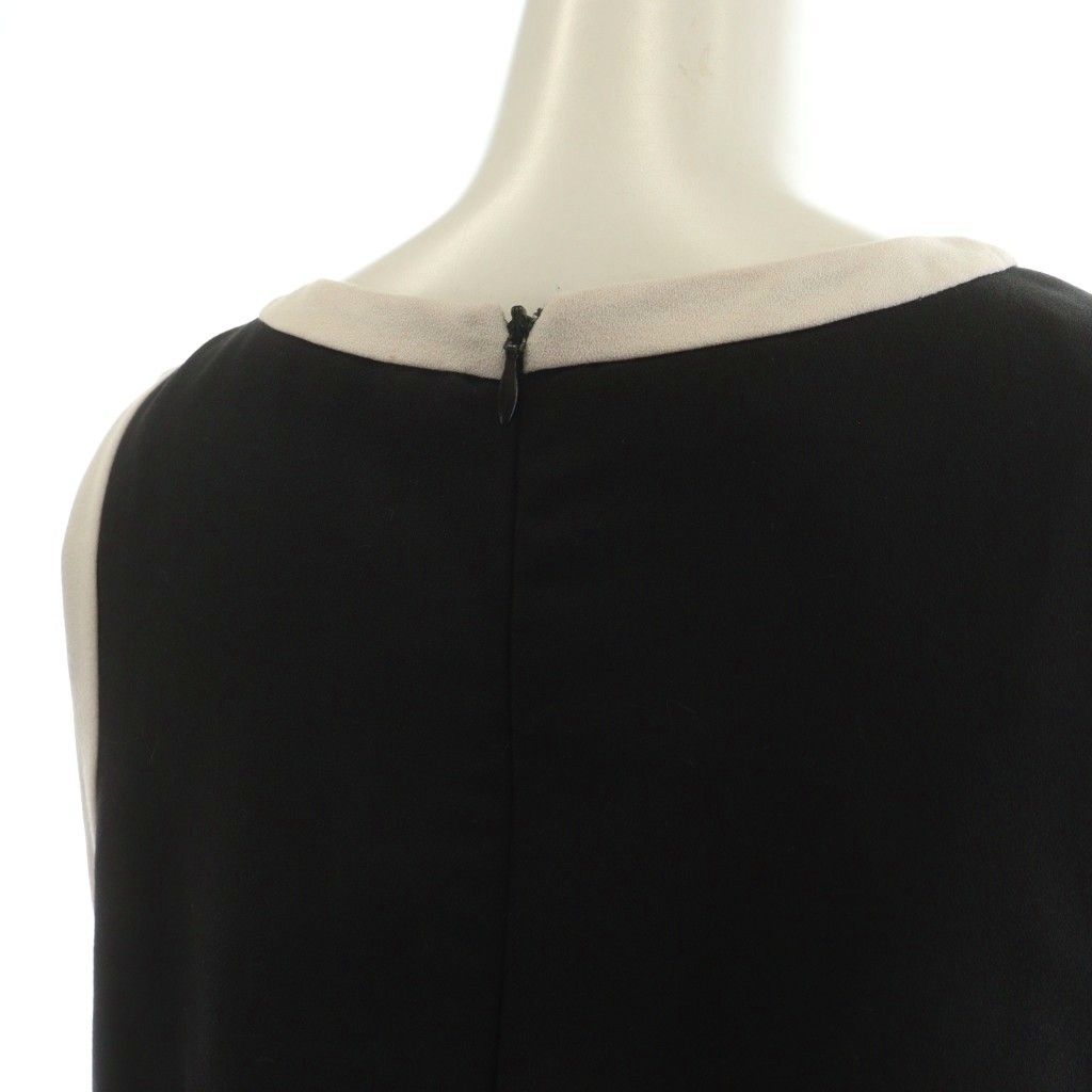 パオラフラーニ PAOLA FRANI ノースリーブワンピース ひざ丈 42 黒