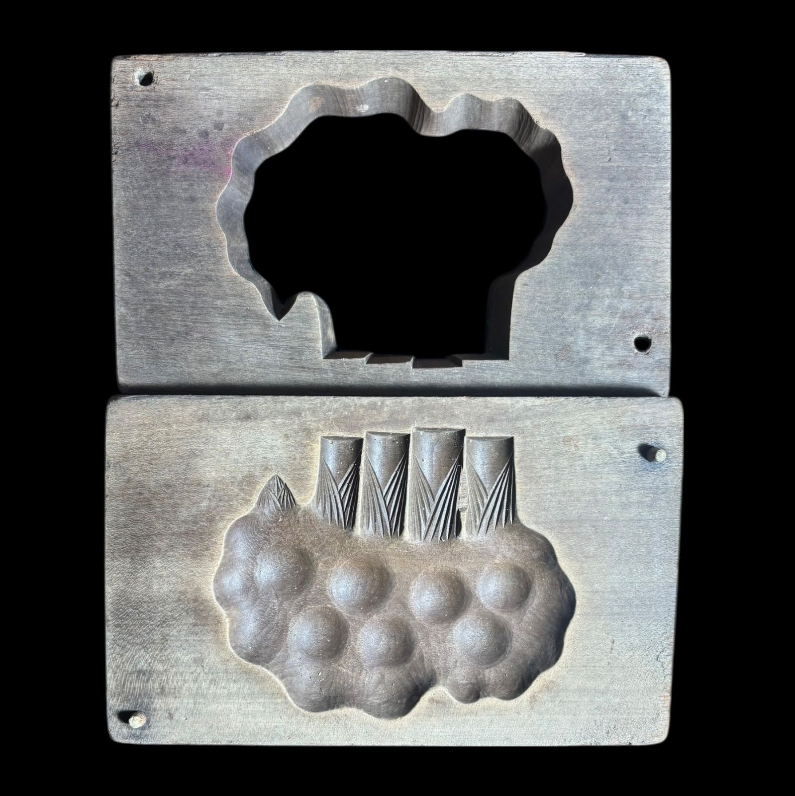 菓子型 生姜 落雁 木型 木枠 和菓子 しょうが 型 お菓子 彫刻 伝統