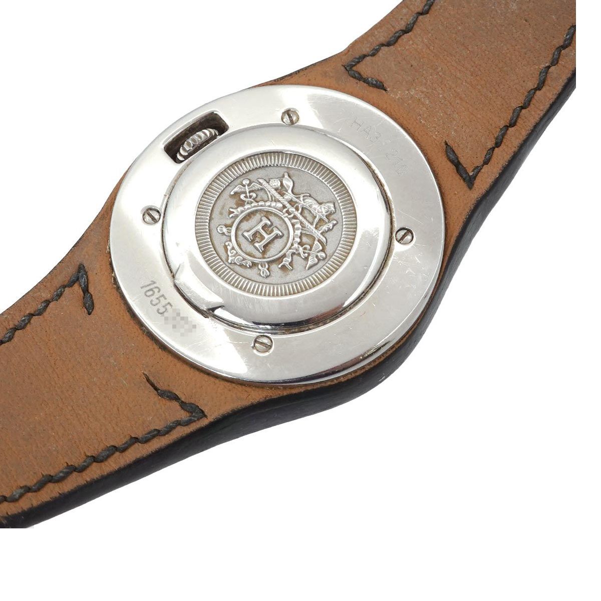 エルメス HERMES アーネ HA3 210 レディース 腕時計 デイト ホワイト