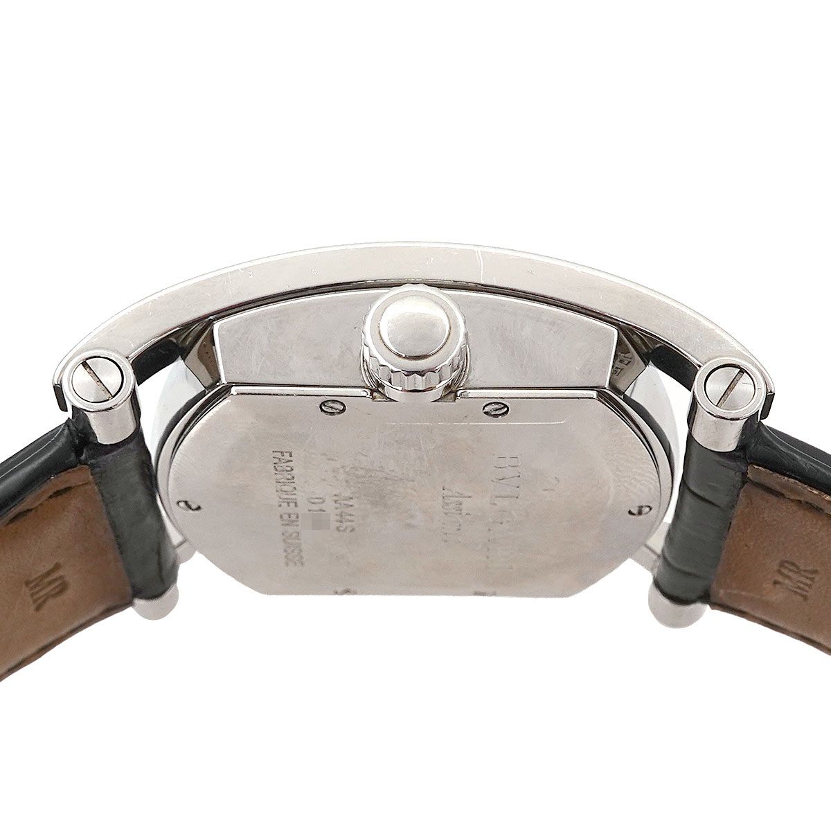 ブルガリ BVLGARI アショーマ AA44S メンズ 腕時計 デイト ネイビー