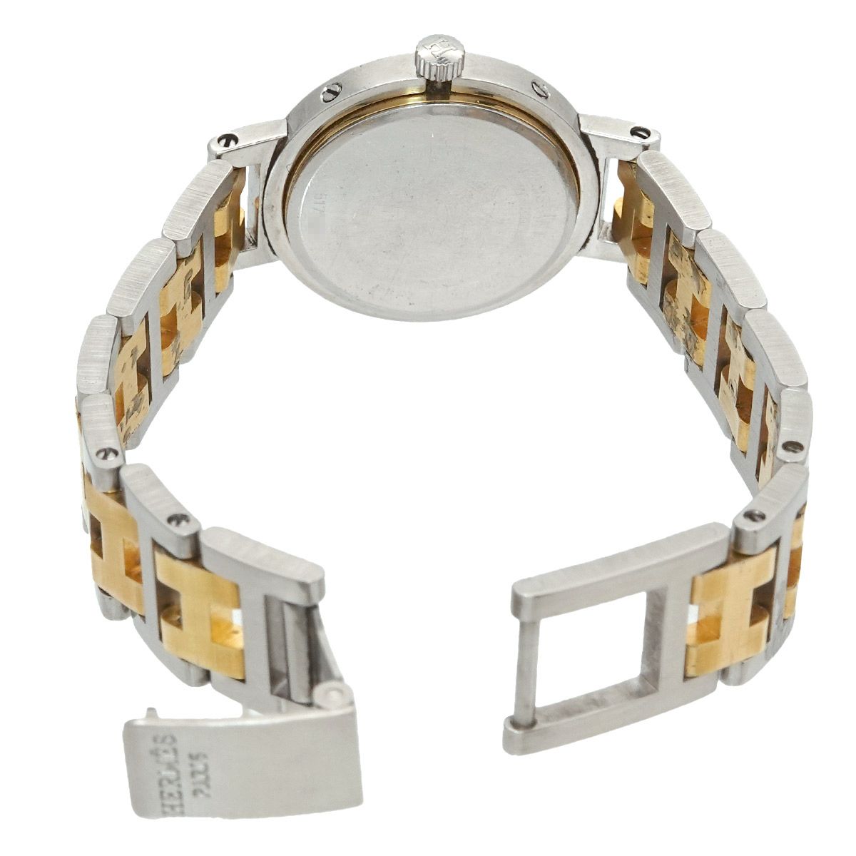 エルメス HERMES クリッパー コンビ ヴィンテージ レディース 腕時計