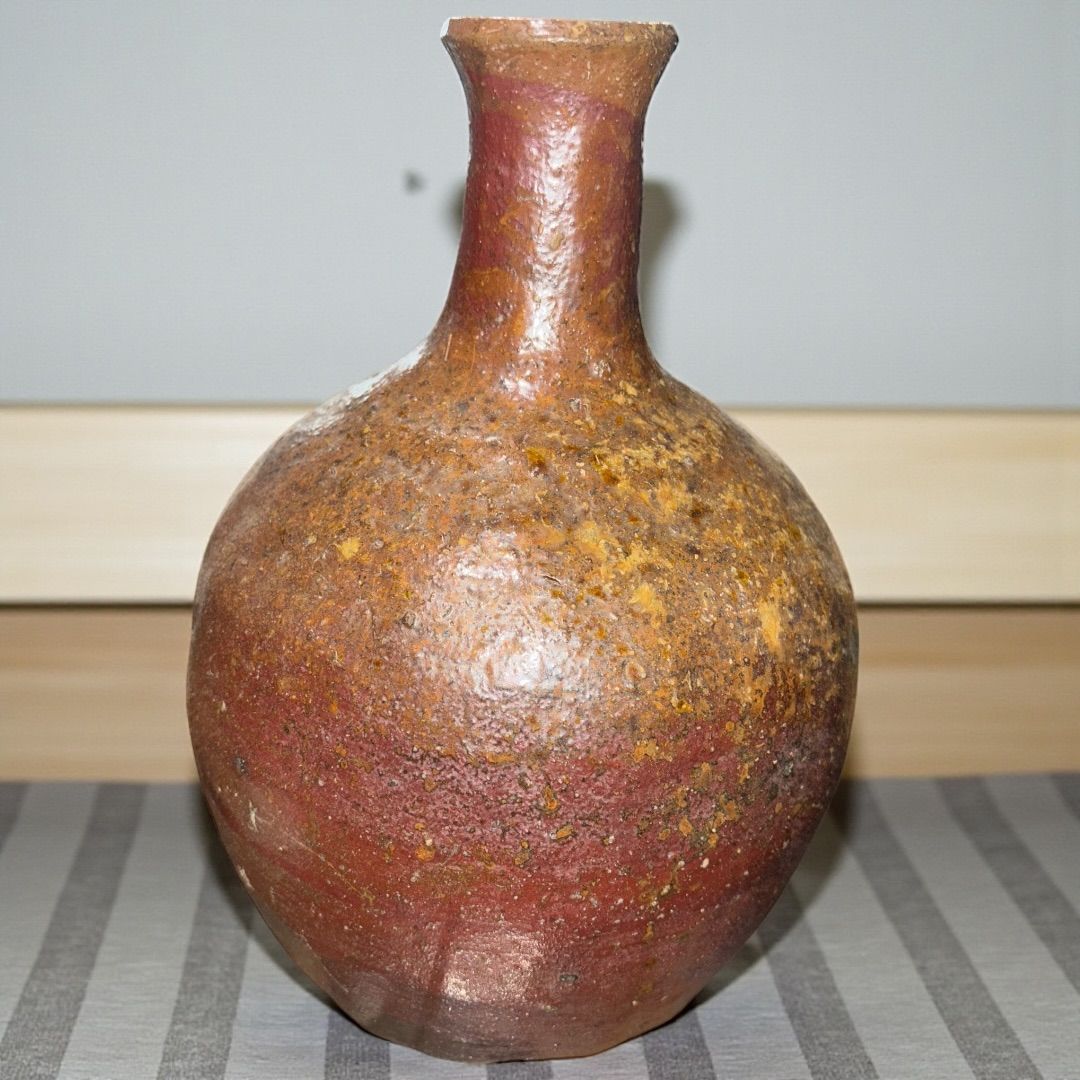 時代物 明治 大正 陶器 焼き物 花瓶 壺 徳利 古備前 インテリア 和