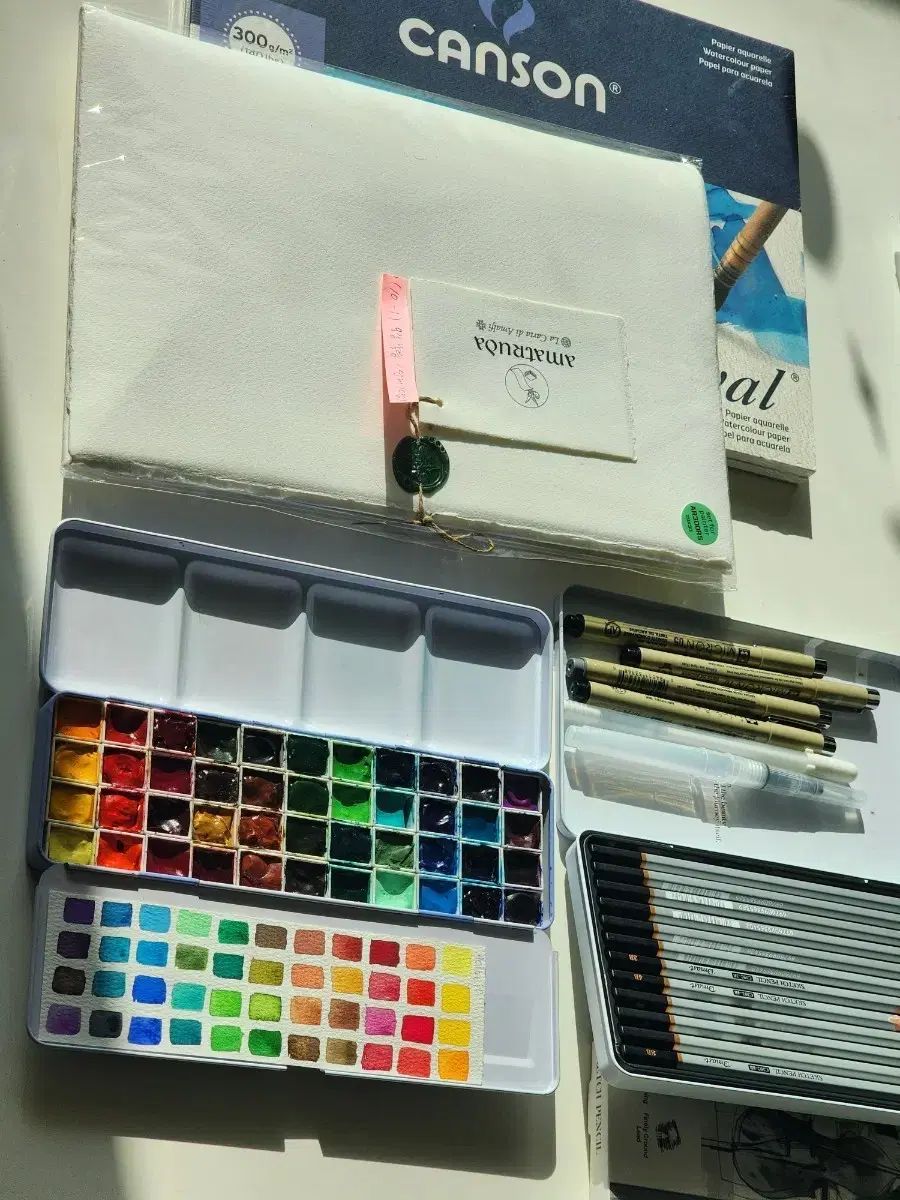 ホルベイン Face the Sun CARAT盤 モンバル urban sketcher 美術用具 Amatrue ルダ LUDA 水彩用紙 紙