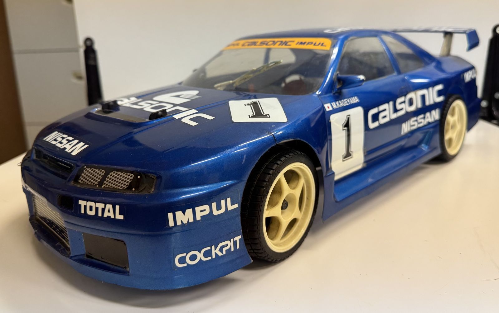 ジャンク品】タミヤ カルソニックスカイライン GT-R 1/10 車体のみ