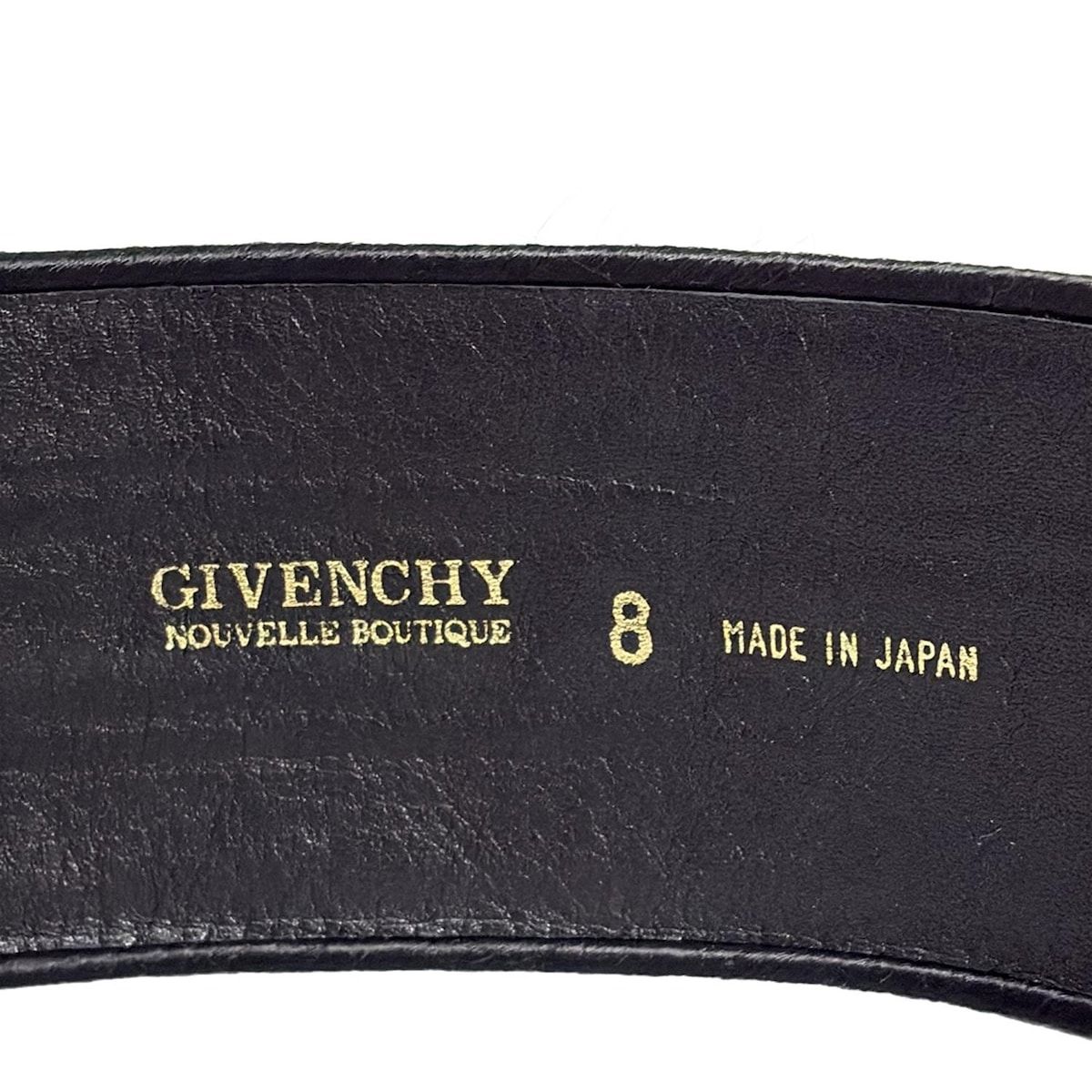  ジバンシー ベルト 8 黒 編み込み ベルト 小物