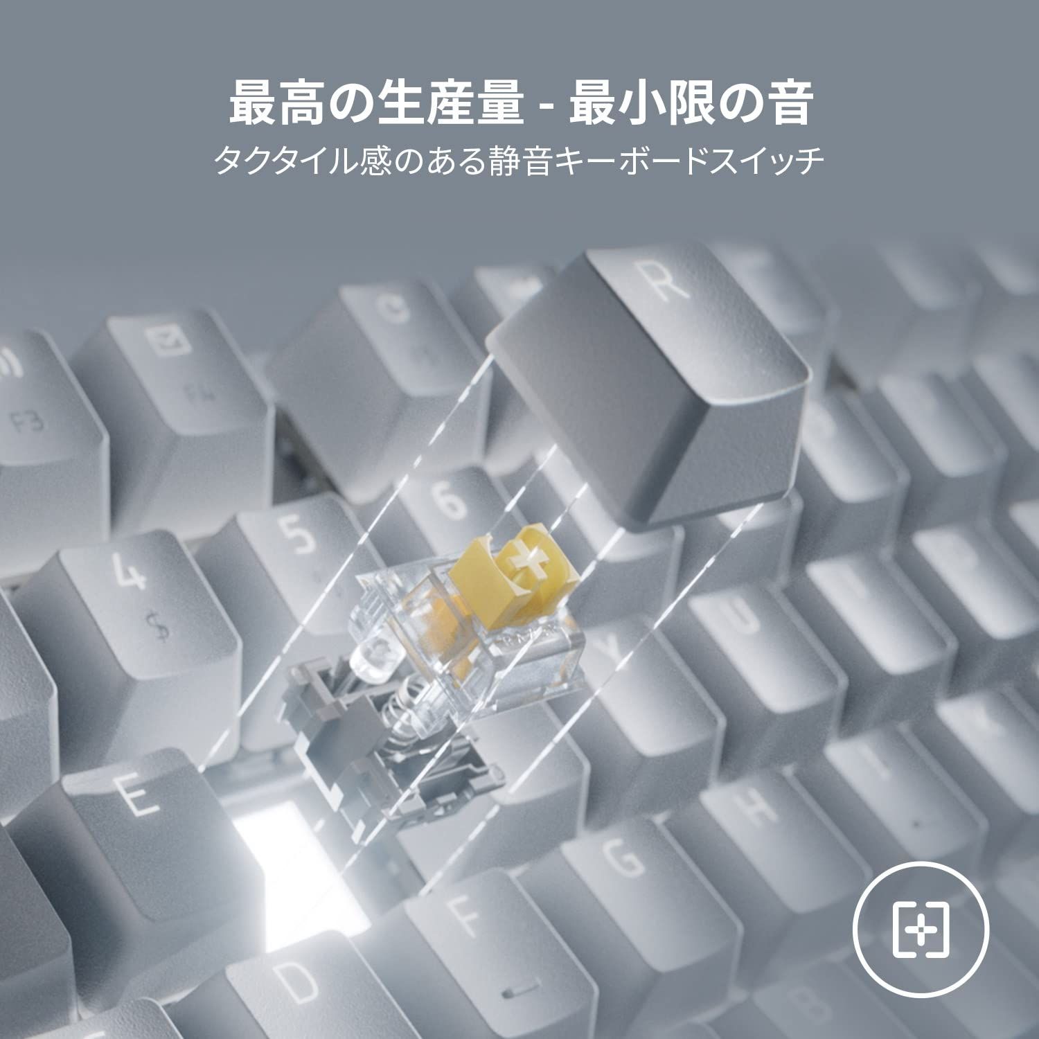 Razer Pro Type Ultra JP メカニカルキーボード 有線 ワイヤレス 2.4 GHz Bluetooth 静音 イエロー軸 エルゴノミックデザイン ホワイトLEDバックライトキー 日本語配列 保証品 ホワイト フルサイズ