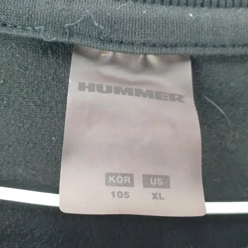 HUMMER メンズ105 ブラック ロゴ スウェット K9006
