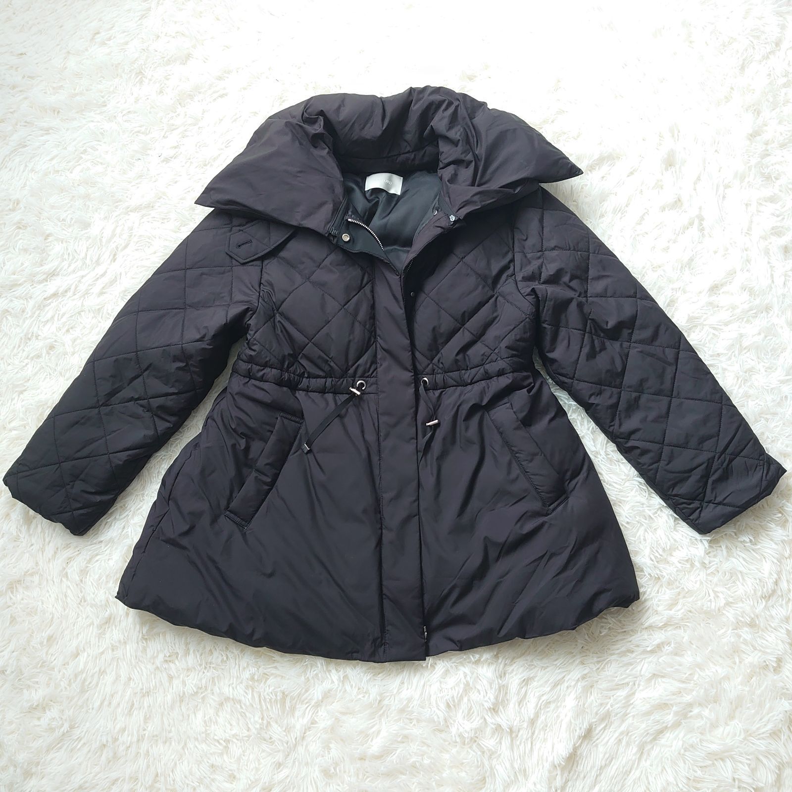 CELFORD セルフォード ブラック キルティングジャケット 36 撥水 中綿