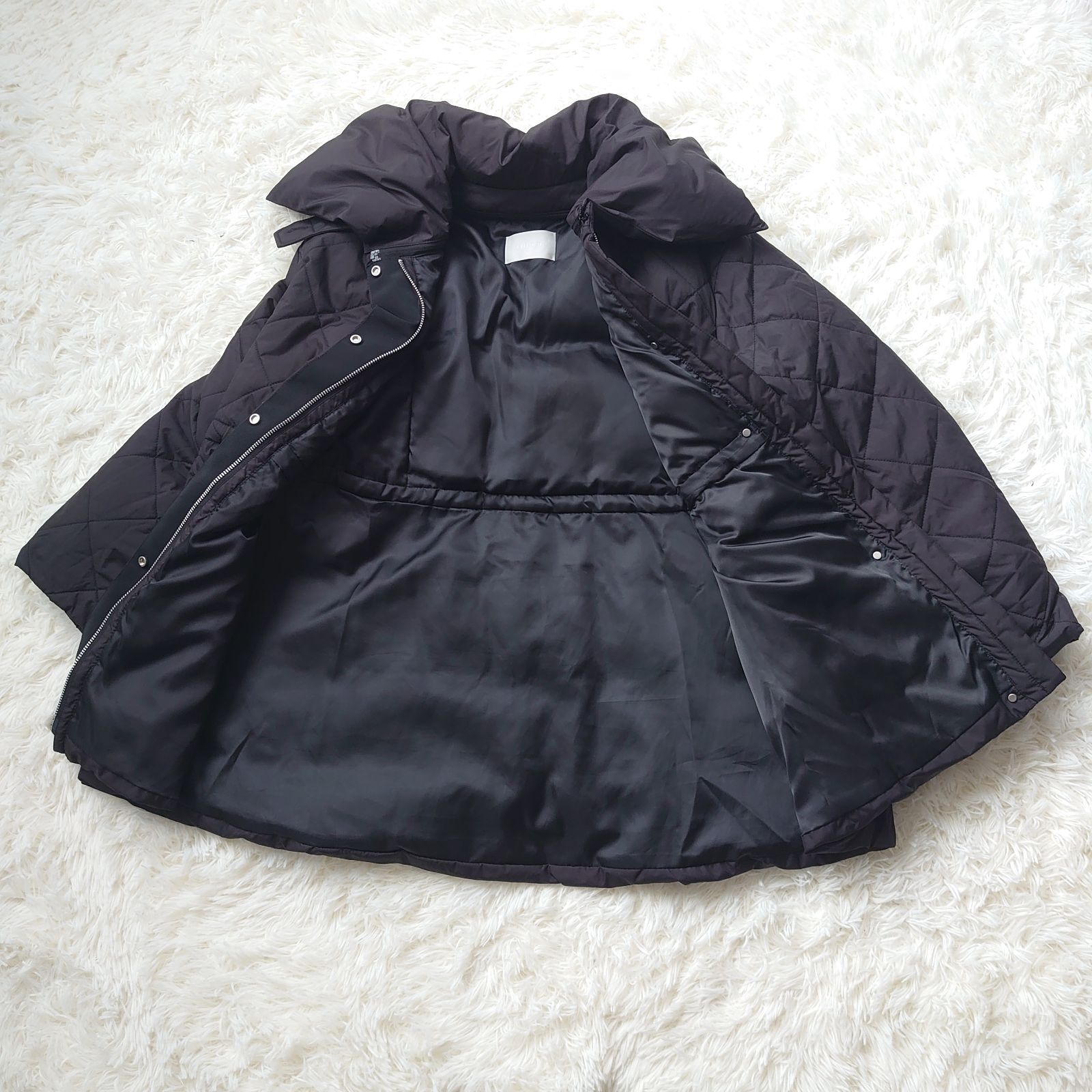 CELFORD セルフォード ブラック キルティングジャケット 36 撥水 中綿